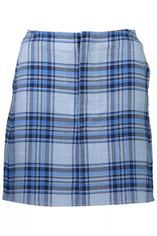 Tommy Hilfiger Chic Light Blue Organic Cotton Skirt