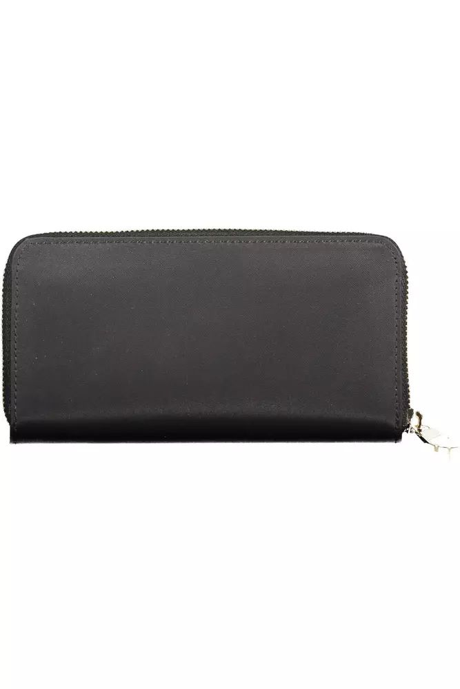 Tommy Hilfiger Sleek Black Nylon Compact Wallet