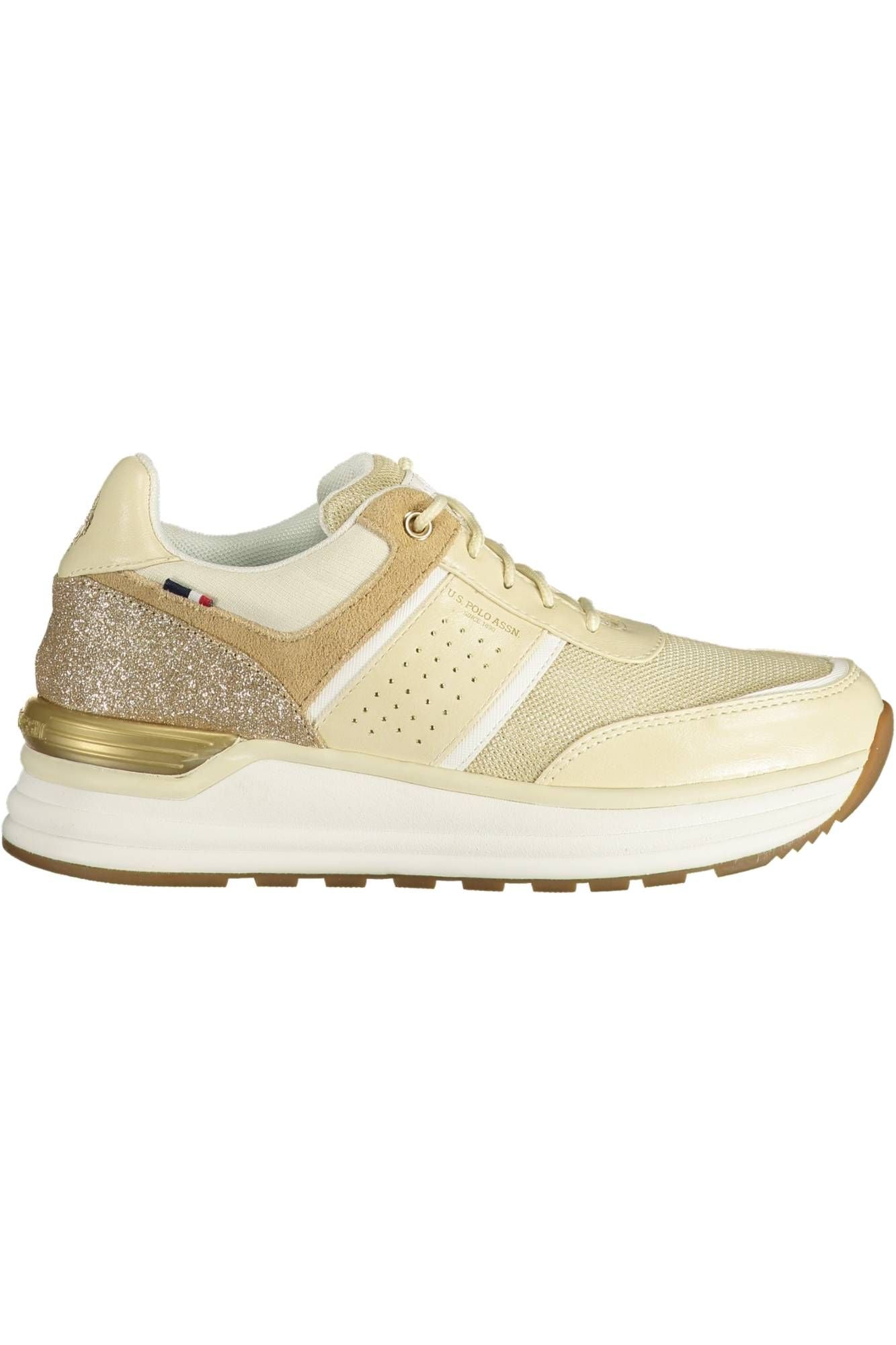 U.S. POLO ASSN. Beige ECO SUEDE Lace-up Sneakers