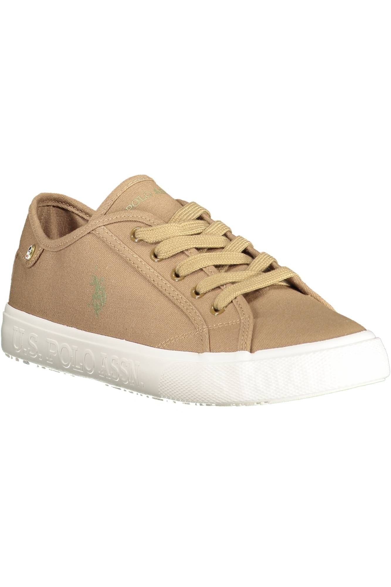 U.S. POLO ASSN. Chic Brown Lace-Up Sporty Sneakers