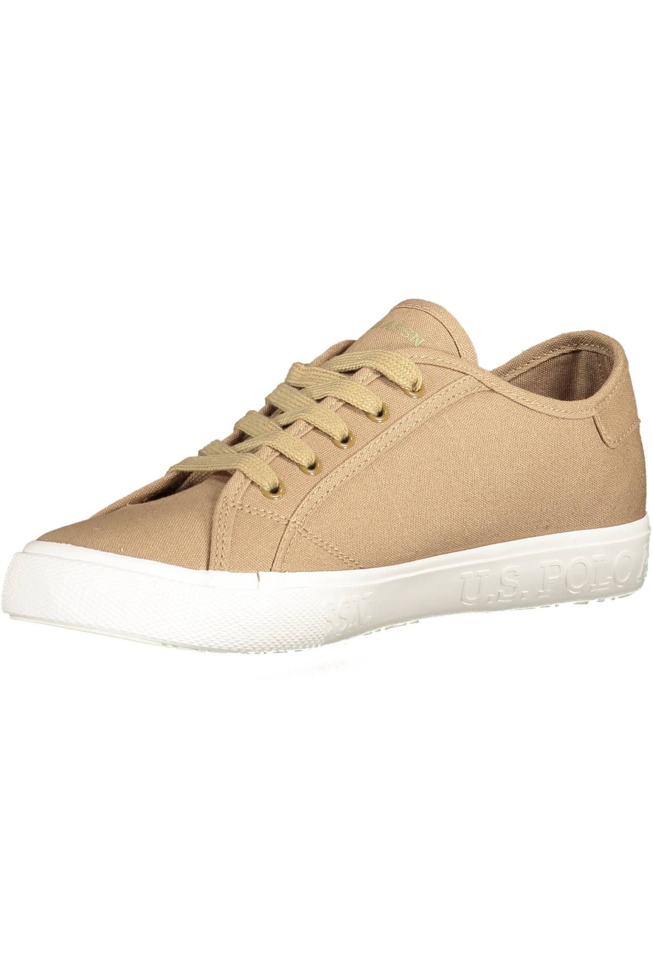 U.S. POLO ASSN. Chic Brown Lace-Up Sporty Sneakers