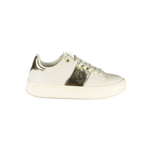 U.S. POLO ASSN. Beige Laced Sports Sneakers with Contrast Details