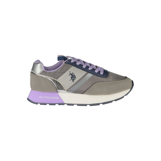 U.S. POLO ASSN. Chic Gray Sneakers with Contrast Detailing