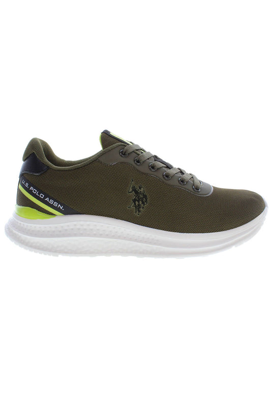 U.S. POLO ASSN. Chic Green Lace-Up Sports Sneakers