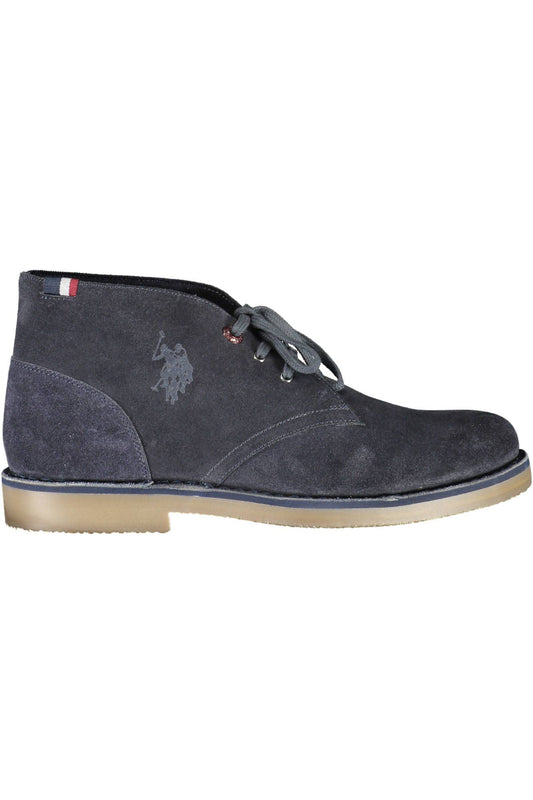 U.S. POLO ASSN. Sophisticated Blue Ankle Boots with Logo Detail