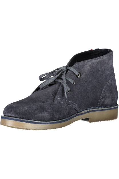 U.S. POLO ASSN. Sophisticated Blue Ankle Boots with Logo Detail
