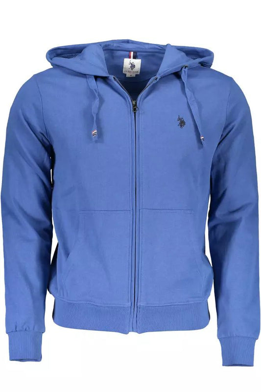U.S. POLO ASSN. Chic Blue Cotton Hooded Sweatshirt