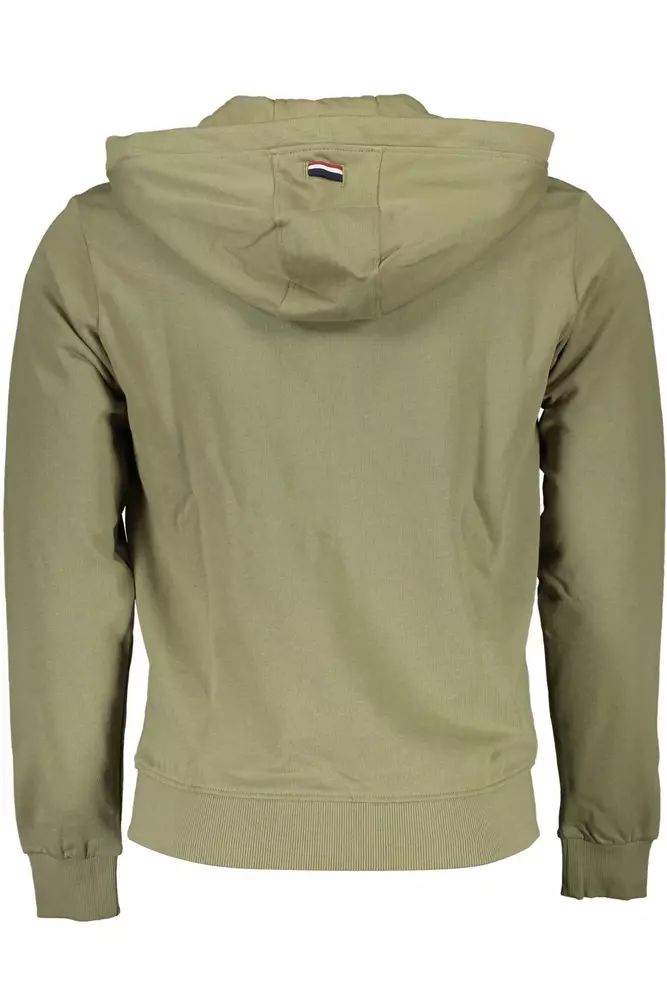 U.S. POLO ASSN. Chic Green Cotton Hooded Sweatshirt