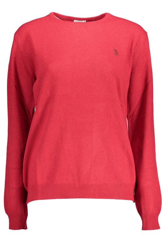 U.S. POLO ASSN. Elegant Pink Wool-Cashmere Blend Sweater