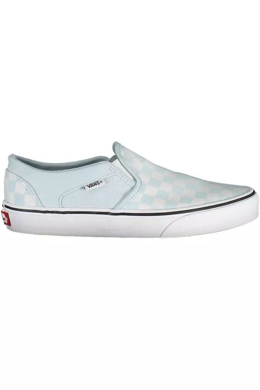 Vans Chic Light Blue Sporty Sneakers with Logo Accent