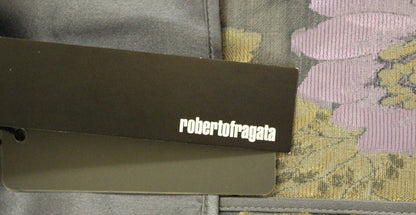 Roberto Fragata Chic Silk Floral One-Button Blazer