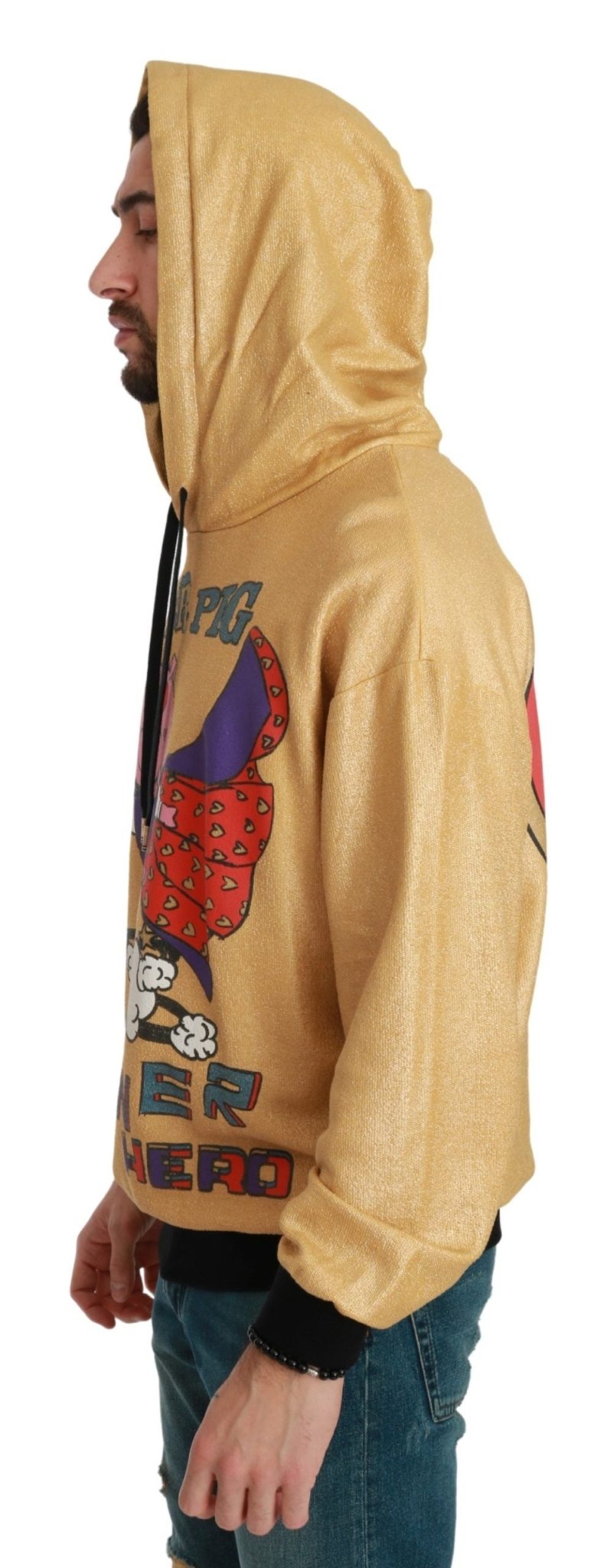 Dolce & Gabbana Exquisite Gold Hooded Cotton Sweater