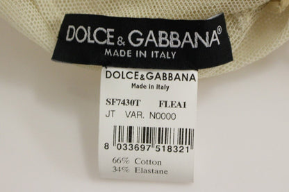 Dolce & Gabbana Elegant Beige Tank Top Blouse