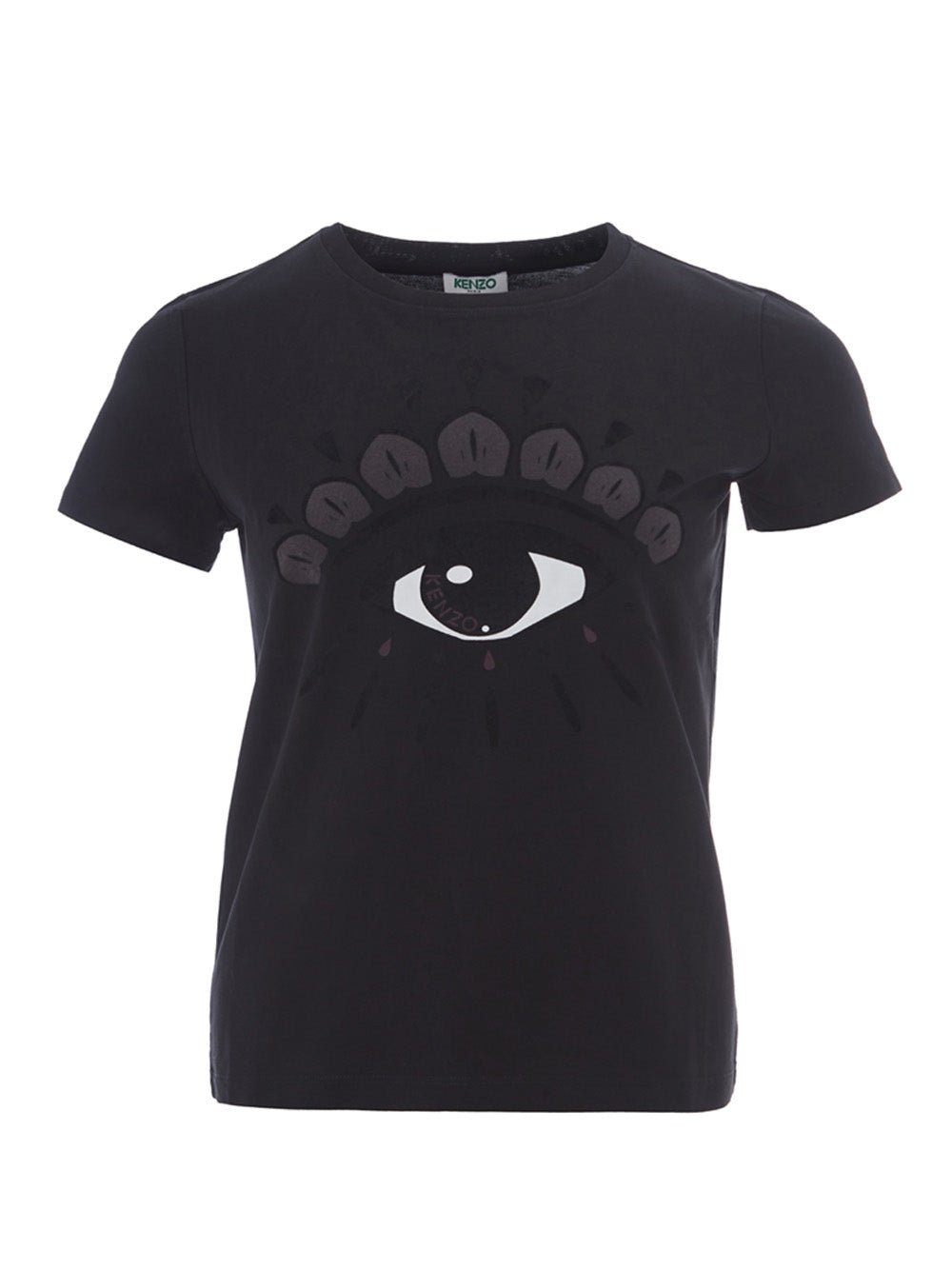 Kenzo Black Printed Cotton Eye T-Shirt