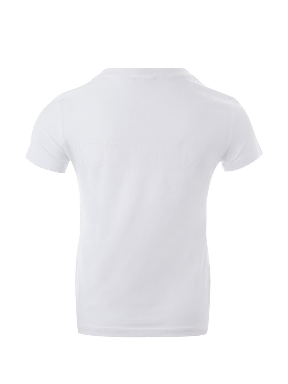 Kenzo White Cotton T-Shirt with Camouflage Logo Applied