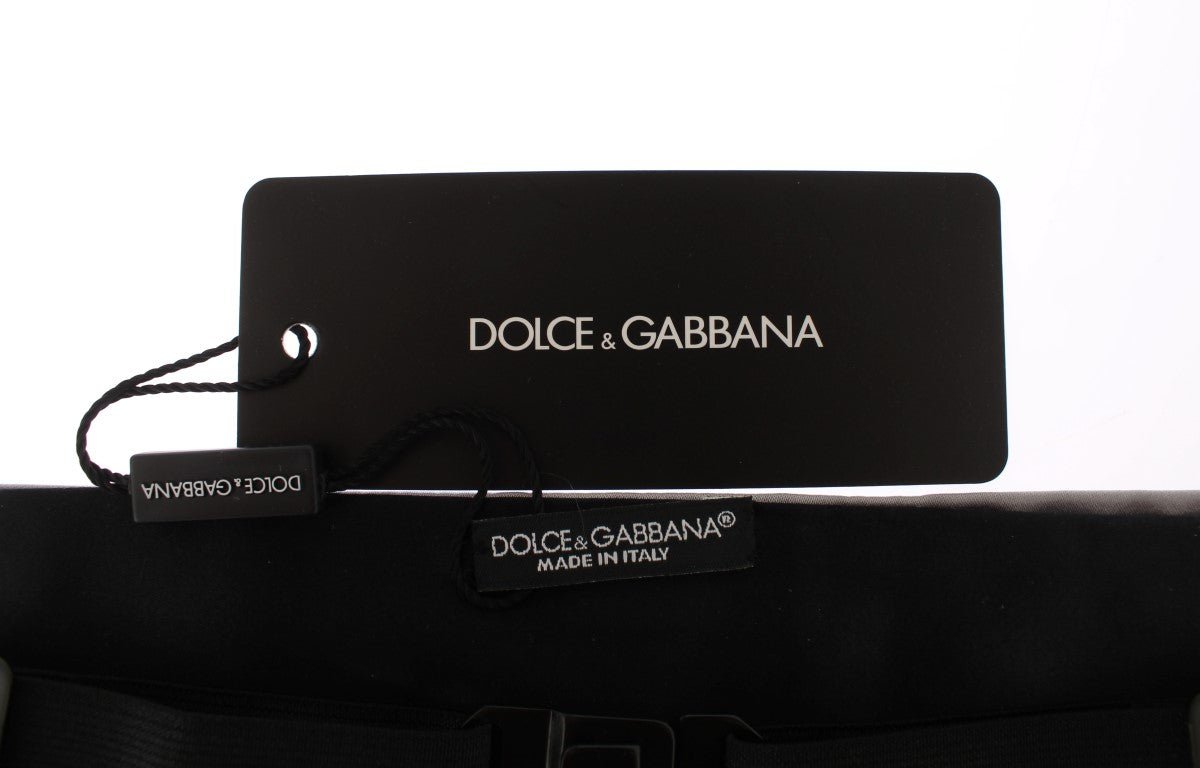 Dolce & Gabbana Elegant Silver Silk Cummerbund