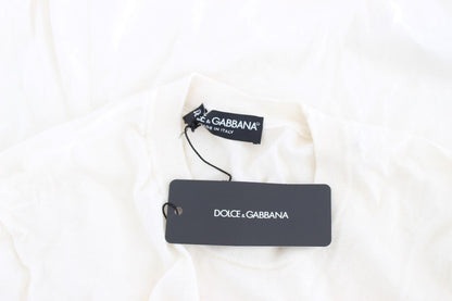 Dolce & Gabbana Elegant White Cashmere Sweater