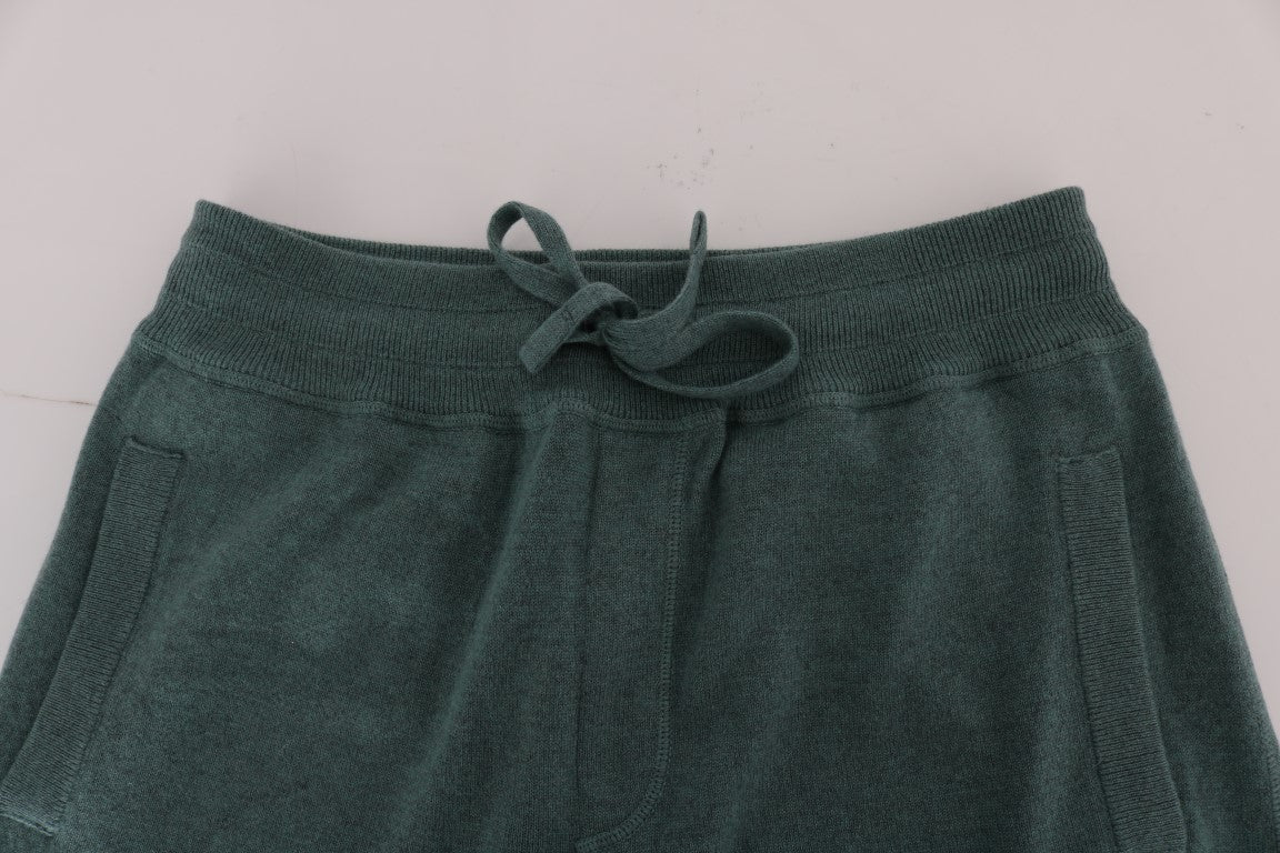 Dolce & Gabbana Green Cashmere Training Pants