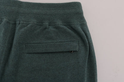 Dolce & Gabbana Green Cashmere Training Pants