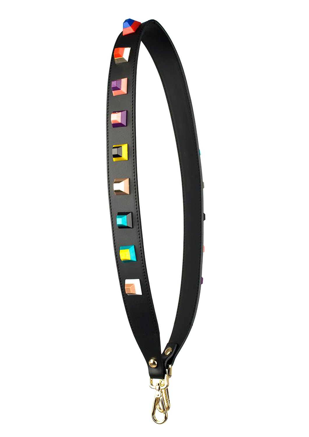 Leather Studded Purse Strap.