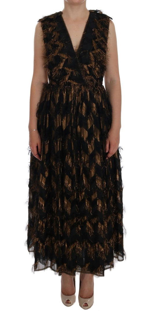 Dolce & Gabbana Elegant A-Line Full Length Sleeveless Dress