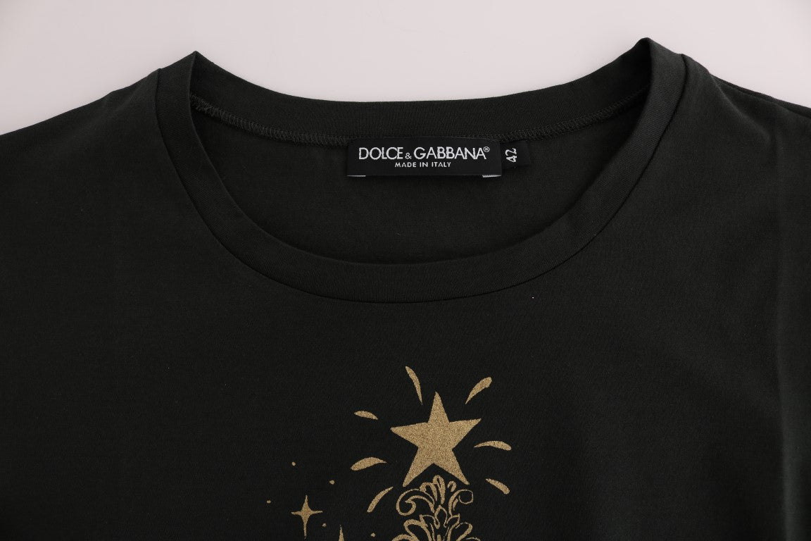 Dolce & Gabbana Green Cotton 2017 Motive T-Shirt