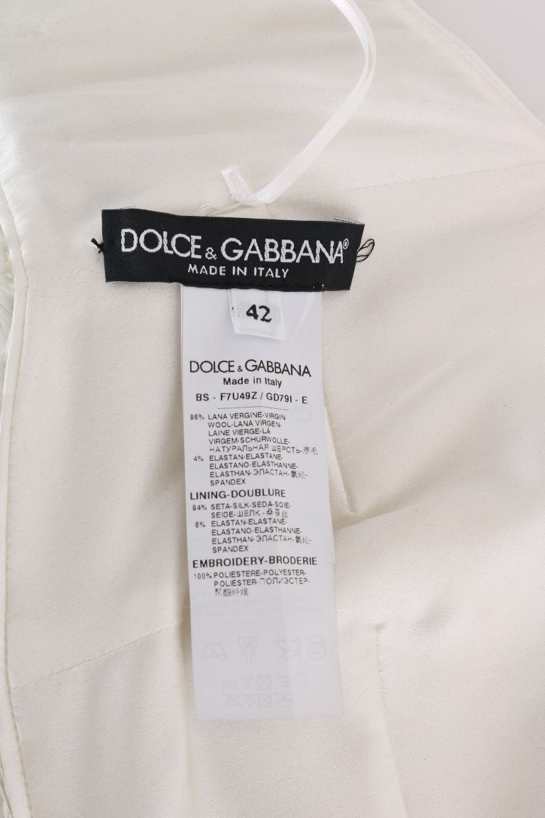 Dolce & Gabbana Sequined Bustier Top in Vibrant Tones