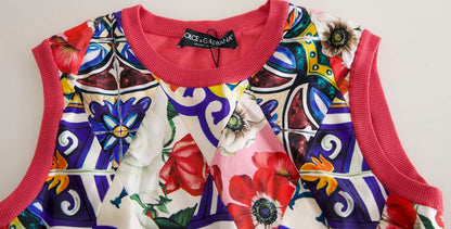 Dolce & Gabbana Elegant Cashmere-Silk Blend Crew Neck Top