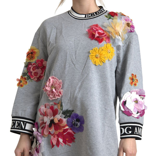 Dolce & Gabbana Chic Embellished Crew Neck Pullover Sweater