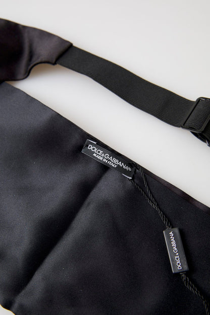 Dolce & Gabbana Elegant Black Silk Cummerbund