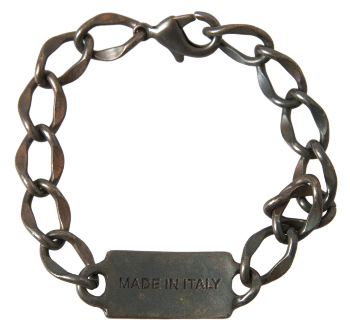 John Galliano Antique Silver Chain Link Bracelet for Women
