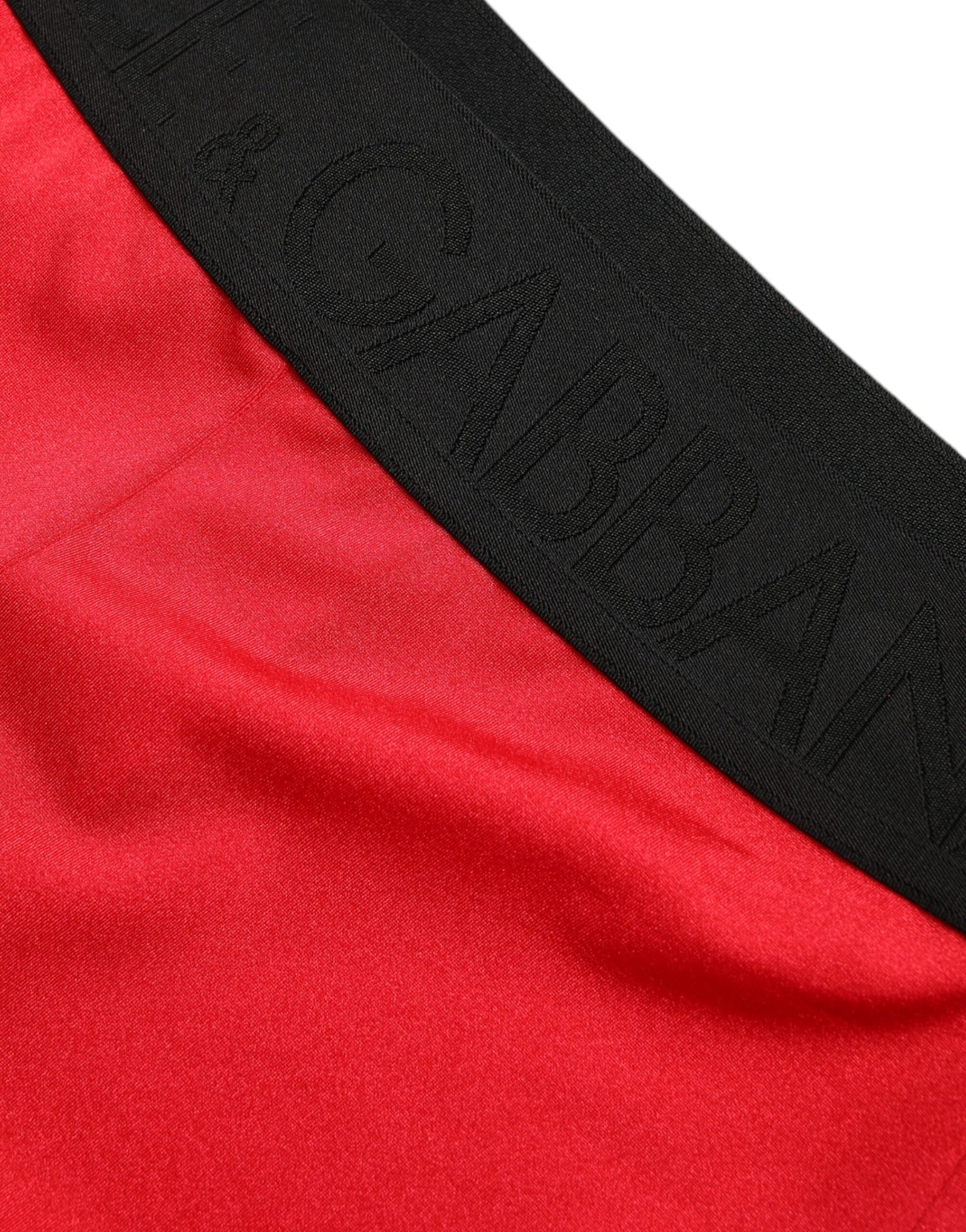 Dolce & Gabbana Elegant High Waist Red Leggings