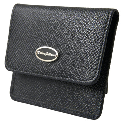 Dolce & Gabbana Elegant Leather Bifold Coin Purse Wallet