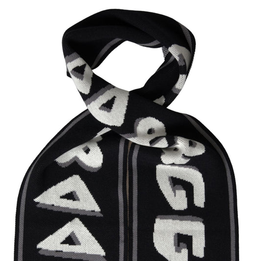 Dolce & Gabbana Elegant Black Cashmere Men's Scarf