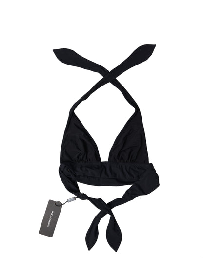 Dolce & Gabbana Elegant Black Bikini Top