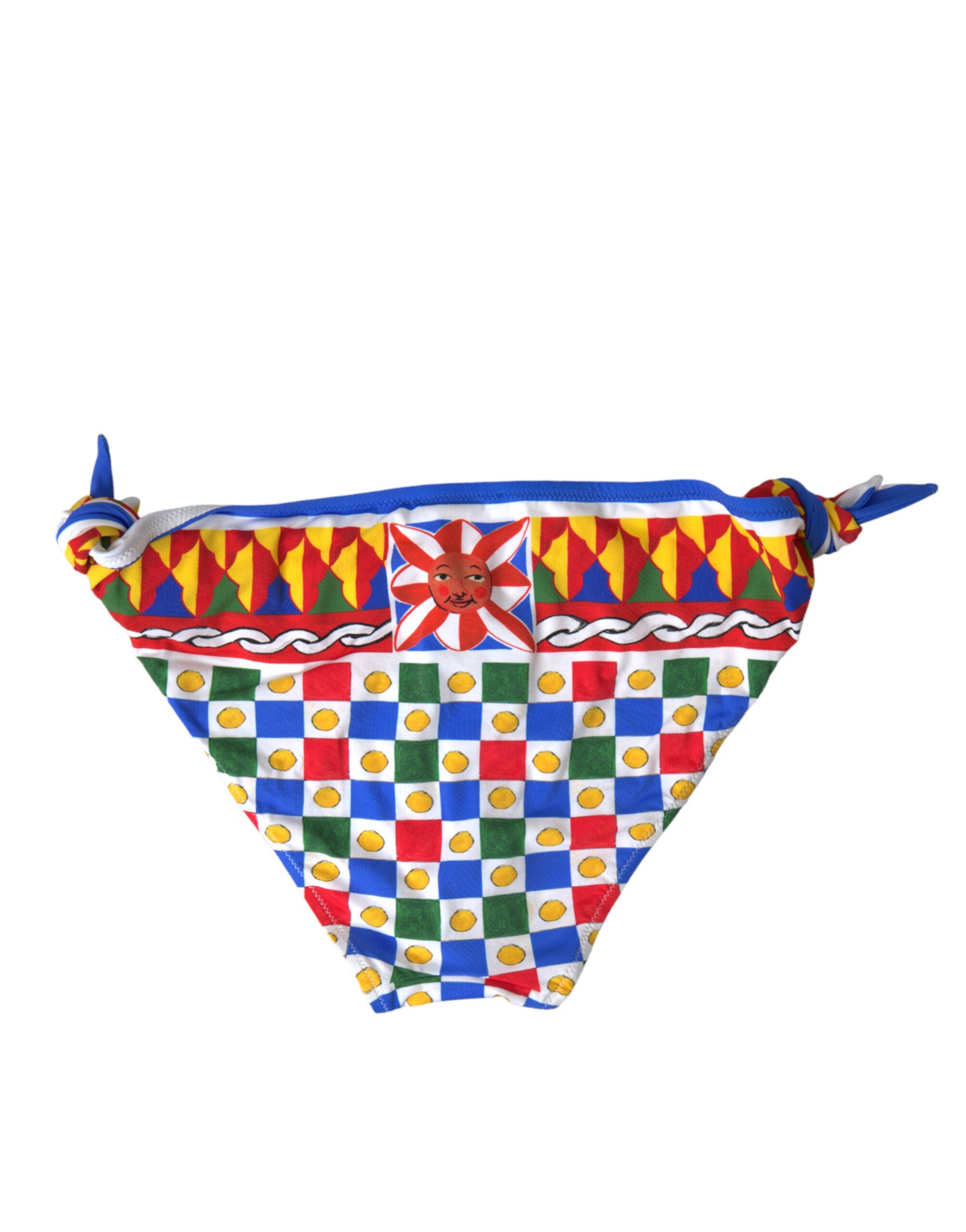 Dolce & Gabbana Multicolor Carretto Print Bikini Bottom