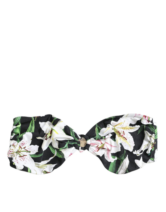 Dolce & Gabbana Elegant Floral Bikini Top
