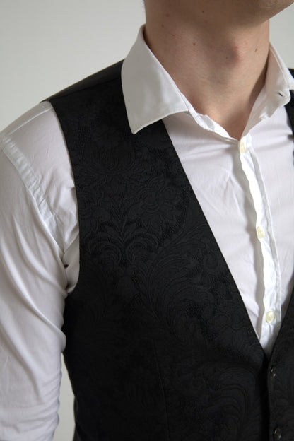 Dolce & Gabbana Elegant Black Formal Dress Vest