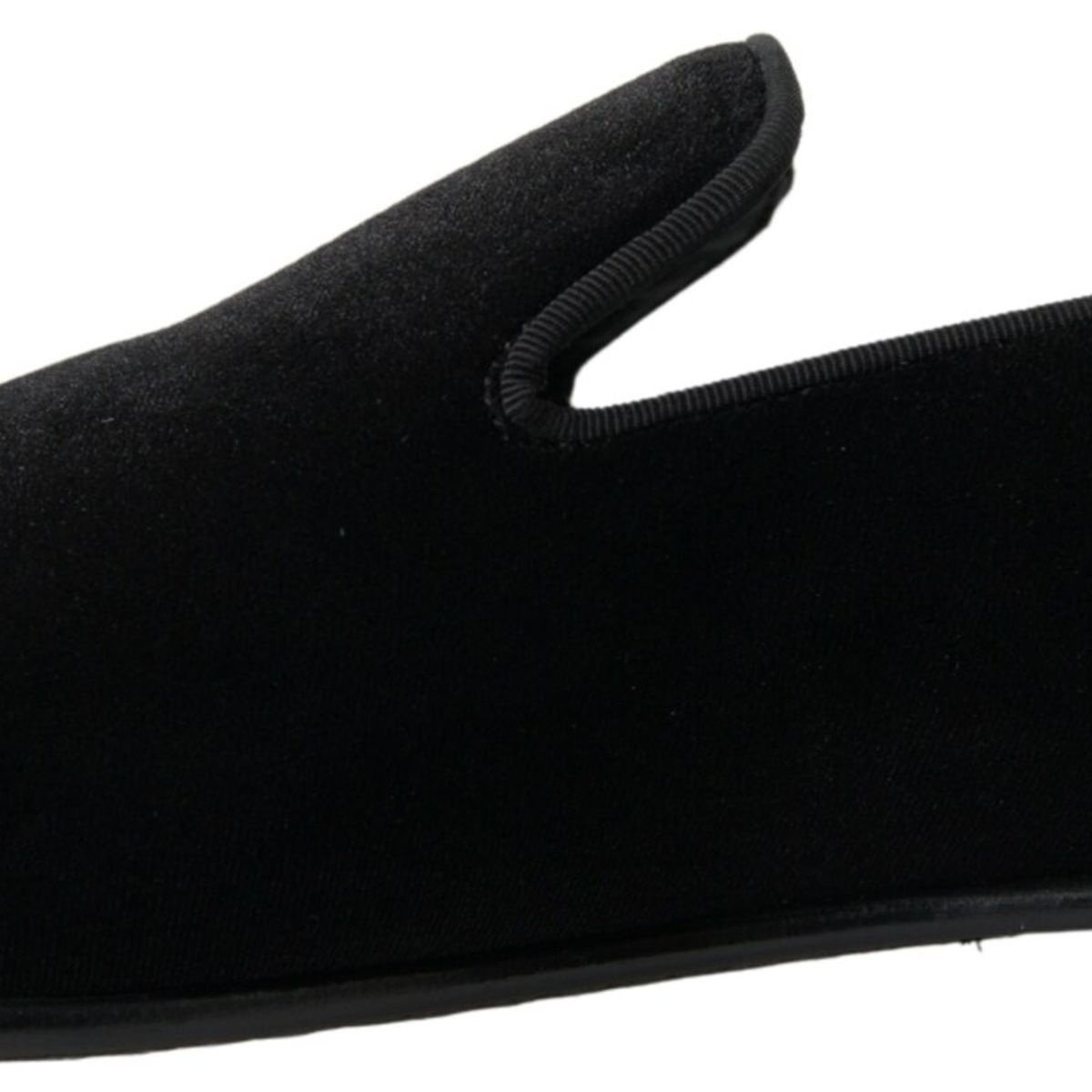 Dolce & Gabbana Elegant Velvet Black Loafers for Men