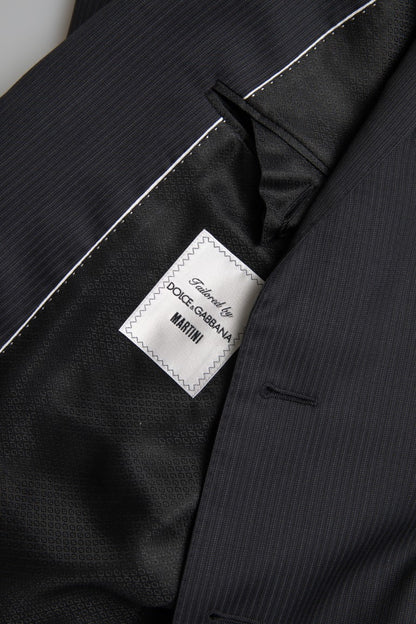 Dolce & Gabbana Elegant Black Two-Piece Slim Fit Suit