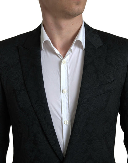 Dolce & Gabbana Elegant Slim Fit Black Martini Suit