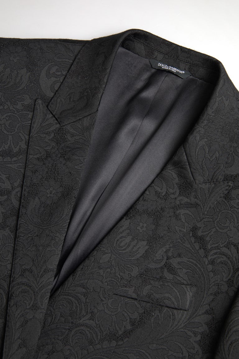 Dolce & Gabbana Elegant Slim Fit Black Martini Suit