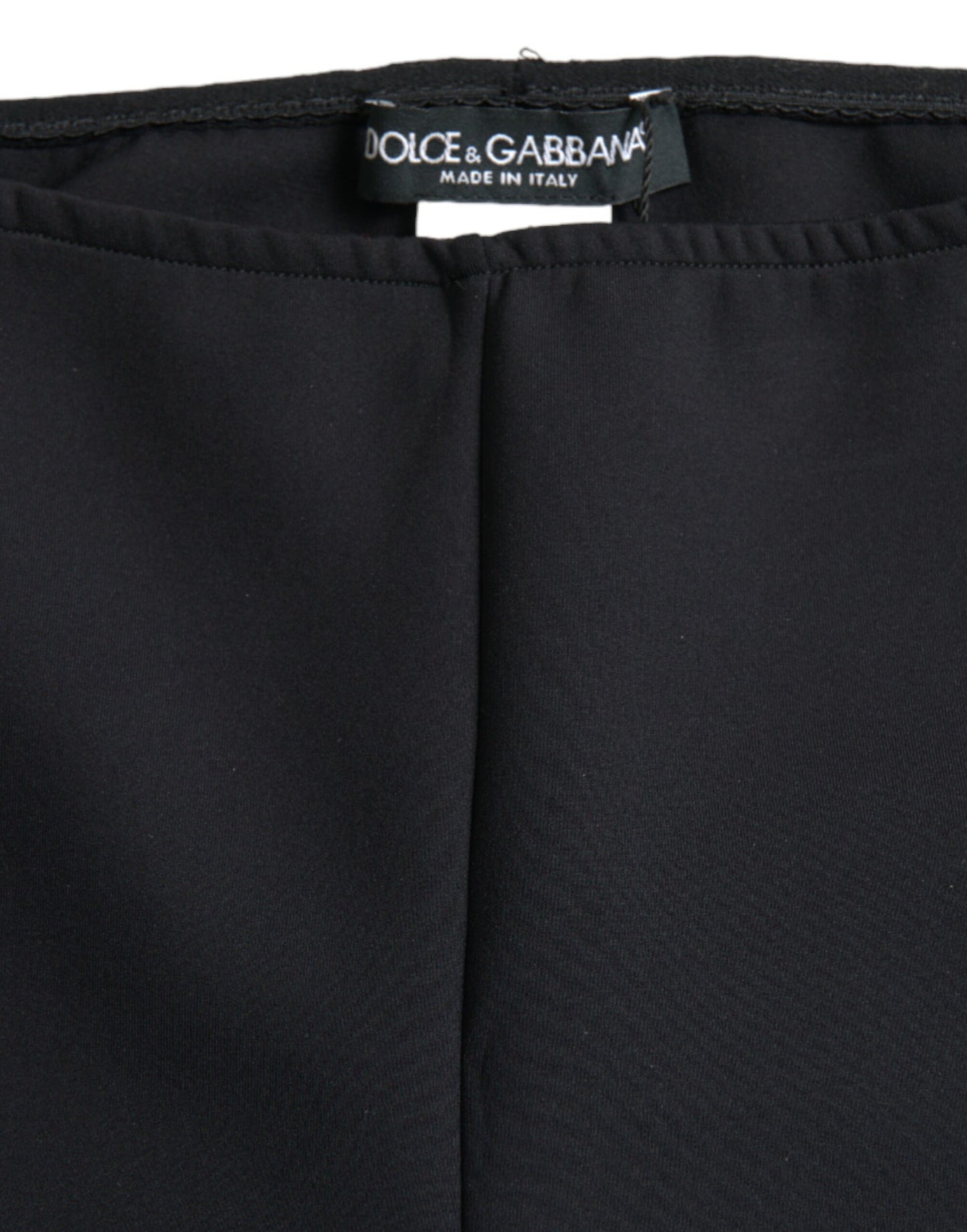 Dolce & Gabbana Elegant High Waist Black Leggings