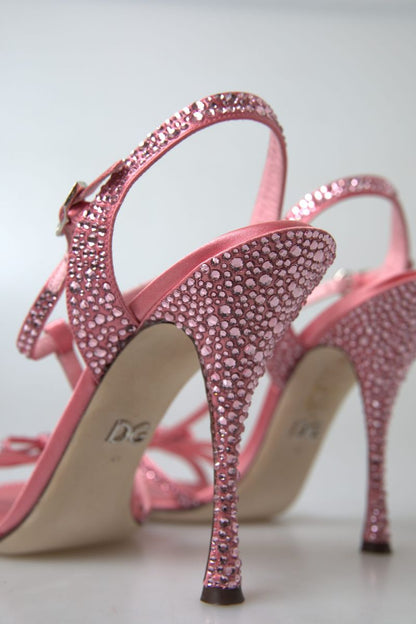 Dolce & Gabbana Elegant Pink Ankle Strap Sandals