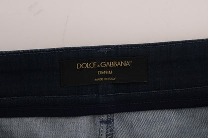 Dolce & Gabbana Chic Blue Denim Mini Skirt