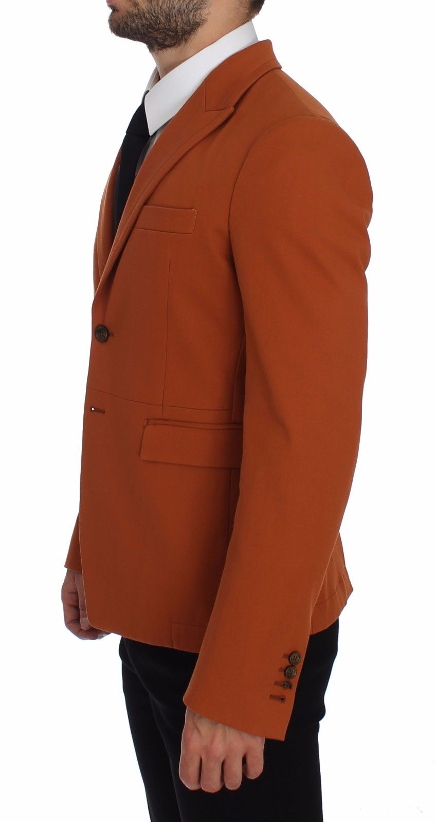 Dolce & Gabbana Elegant Orange Casual Cotton Blend Blazer