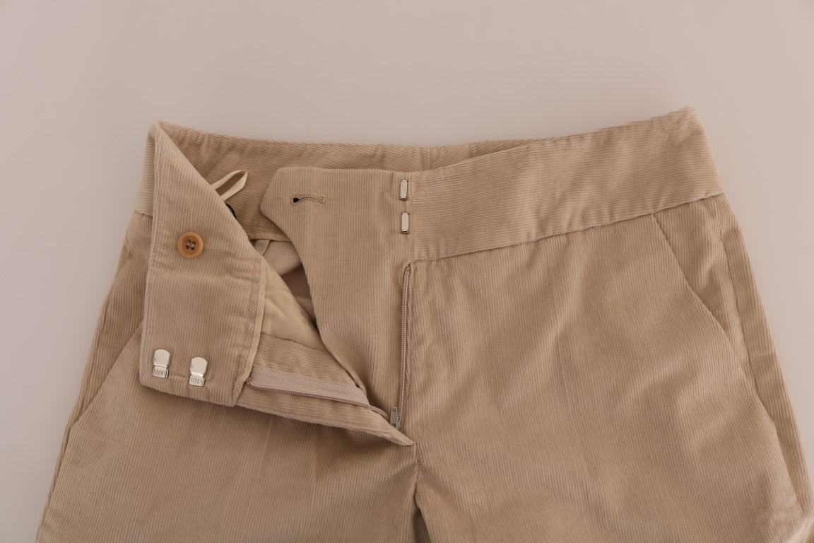 Ermanno Scervino Beige Cotton Bootcut Pants