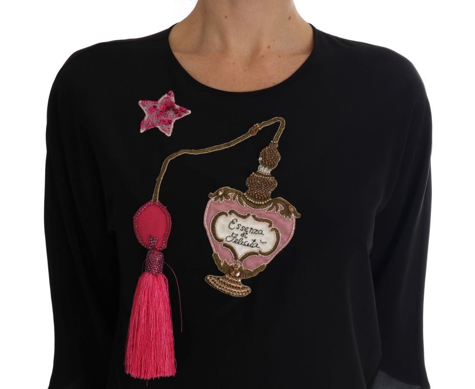 Dolce & Gabbana Fairy Tale Embroidered Silk Blouse