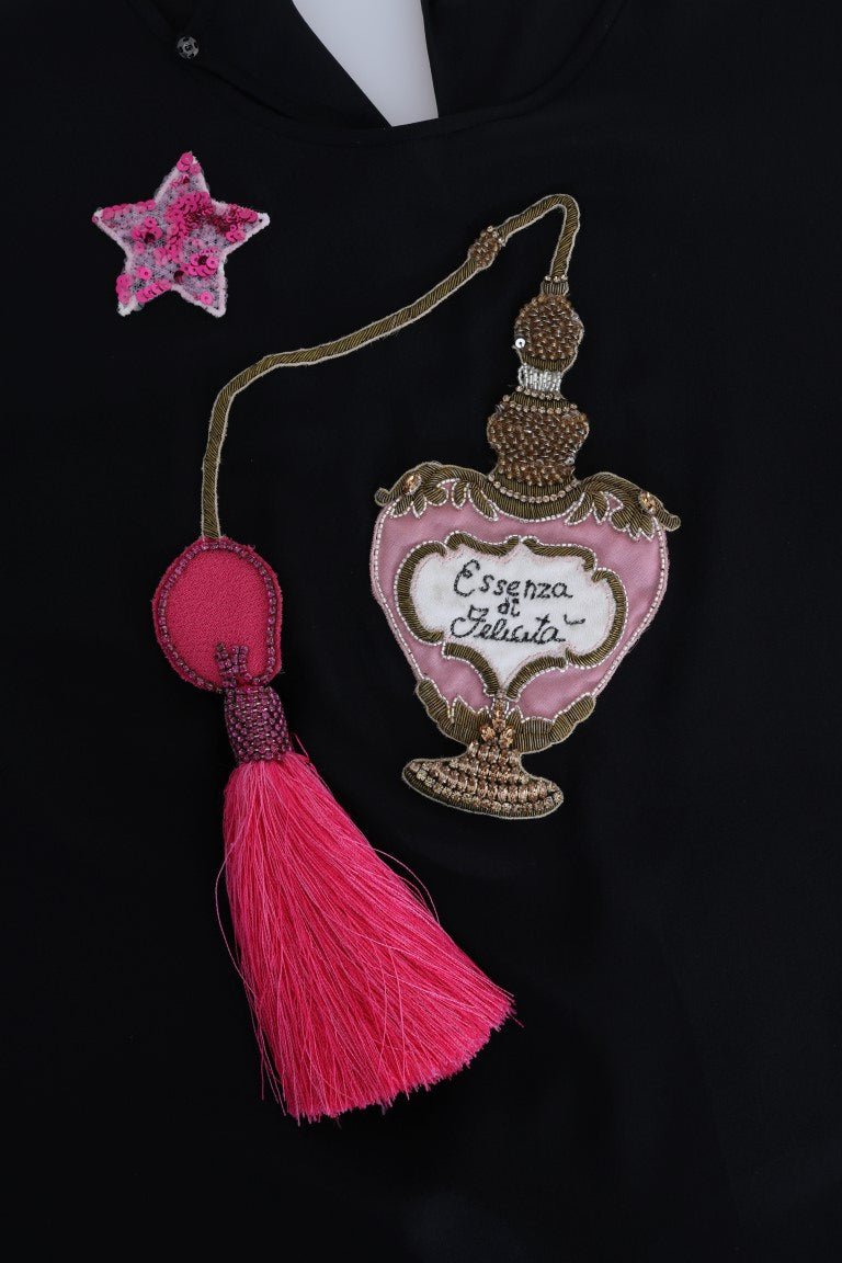 Dolce & Gabbana Fairy Tale Embroidered Silk Blouse