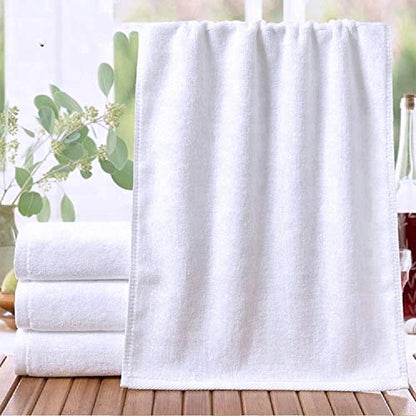 5 Star Luxury 100% Cotton White Towel Set 800 GSM  Set of 3 Face Wash, Hand Wash and Bath Towel. Brand:
